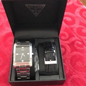 Men’s Guess Watch with two bands